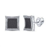 1/8CT-DIA MICRO-PAVE EARRINGS